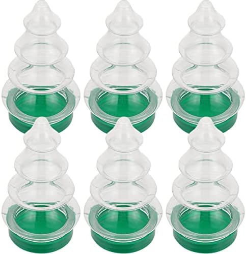 6Pcs Christmas Tree Candy Bottles for Holiday Treats