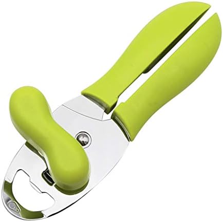 KELINFONG Heavy Duty Stainless Steel Manual Can Opener with Bottle Opener