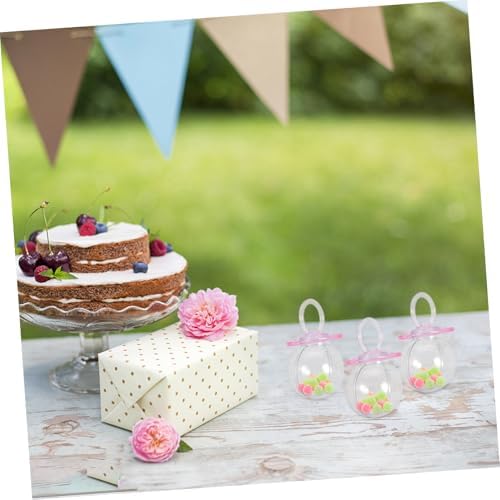 PRETYZOOM 20PCS Baby Shower Candy Boxes Mini Pacifier Holders for Treats