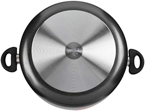 IMUSA 127 Quart Charcoal Stock Pot with Lid