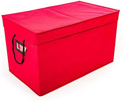 Multi Use Christmas Decoration Storage Box - Red