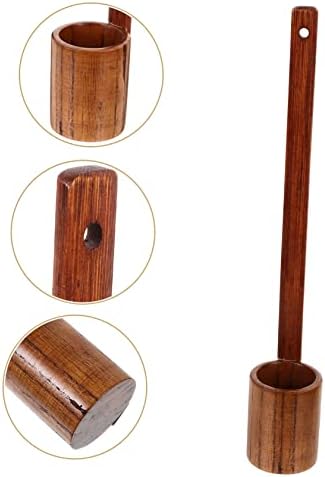 Wooden Wine Whisk Long Handle Ladle Kitchen Tool
