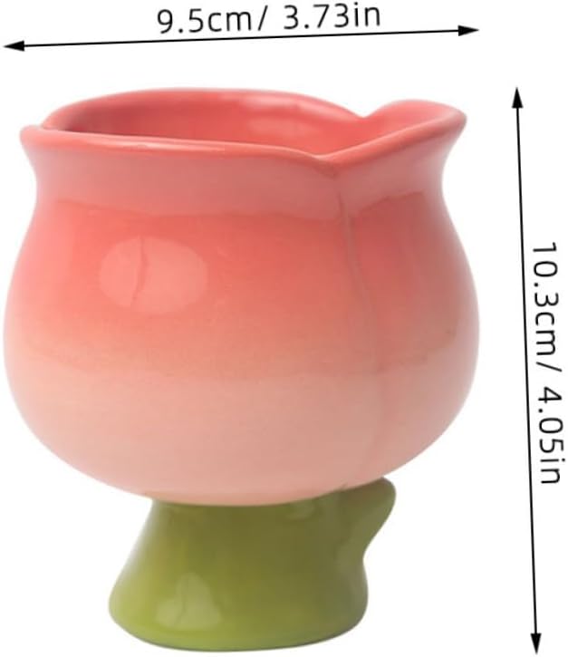 Ceramic Dessert Cup with Footed Design