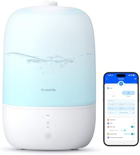 GoveeLife Smart Humidifier with Essential Oil Diffuser and Night Light