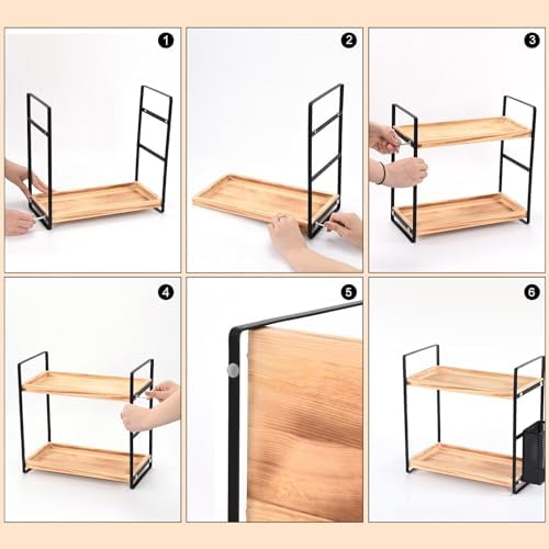 LEMIKKLE Bathroom Counter Organizer with Basket