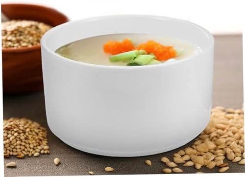 PRETYZOOM Practical Ceramic Soup Bowl Lid Steamer
