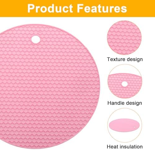 Uxcell 3pcs Silicone Jar Opener Pads Pink