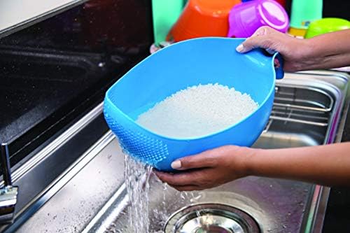 Mintra Home Rice Colander Fuchsia - 12 Inch Strainer