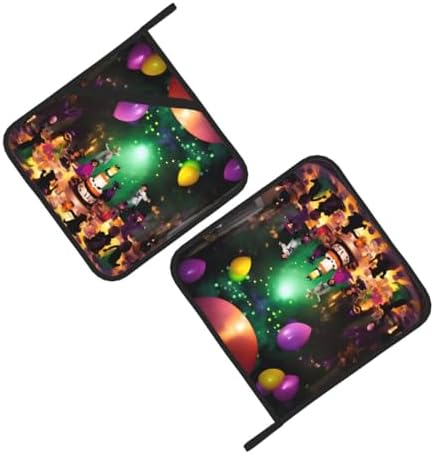 Halloween Party Kitchen Set with Heat Resistant Gloves