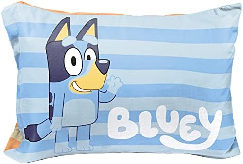 Jay Franco Bluey Hello Pillowcase - Single Reversible Kids Bedding