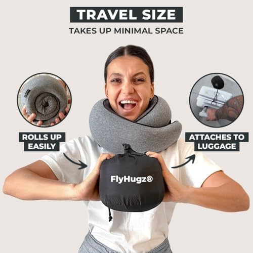 FlyHugz Neck Travel Pillow for Comfort