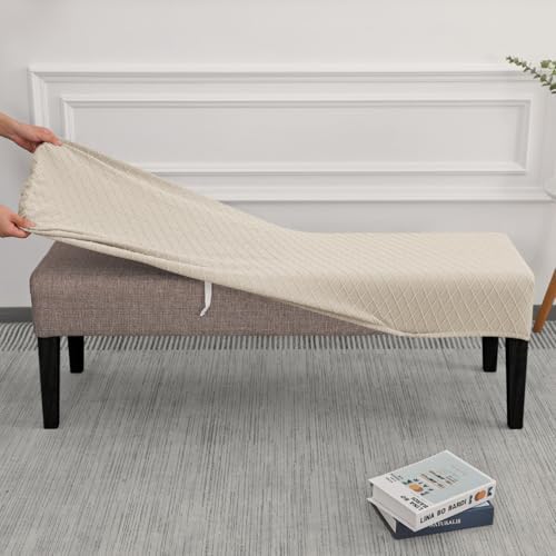 SPRINGRICO Stretch Bench Cover for Dining Room and More