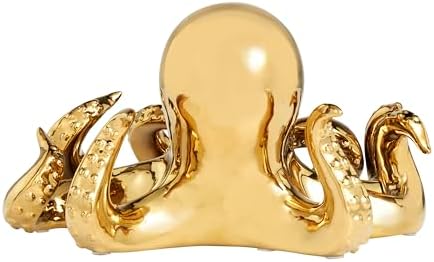 Deco 79 Gold Ceramic Octopus Sculpture Home Decor Statue