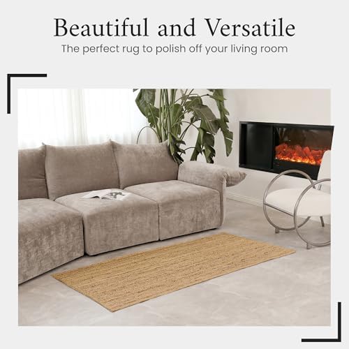 Spoiledhome Jute Rug 2x6 Natural Runner