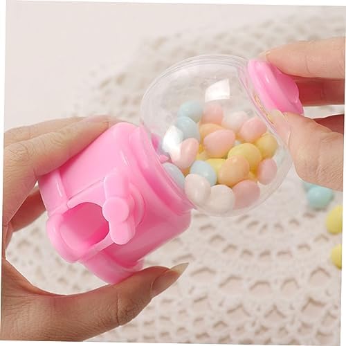 Healifty 8pc Manual Gumball Machine Candy Dispenser