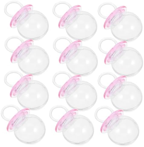 PRETYZOOM 20PCS Baby Shower Candy Boxes Mini Pacifier Holders for Treats