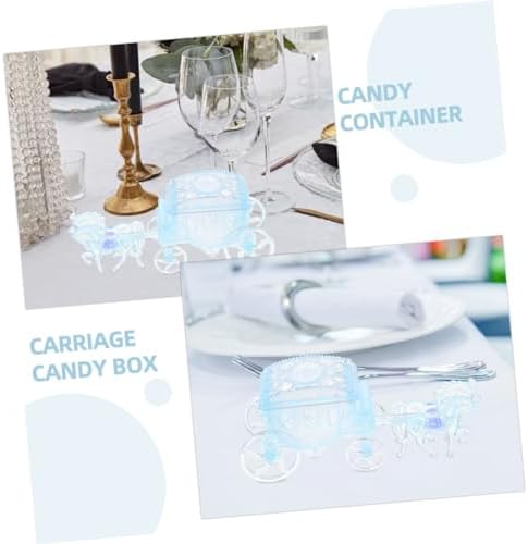 PRETYZOOM Carriage Shaped Candy Holders for Weddings and Parties