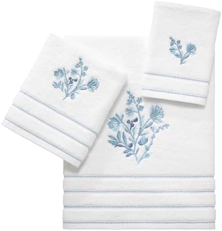 IZOD Fingertip Towels Set of 2 Mystic Collection White