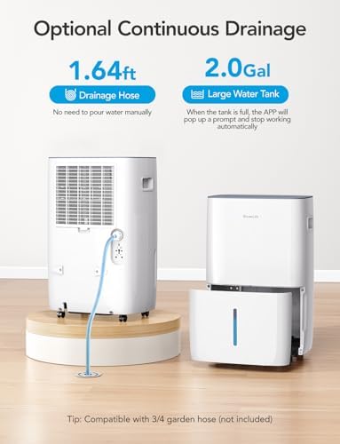 GoveeLife Dehumidifier 4500 Sq Ft Smart Auto Humidity Control