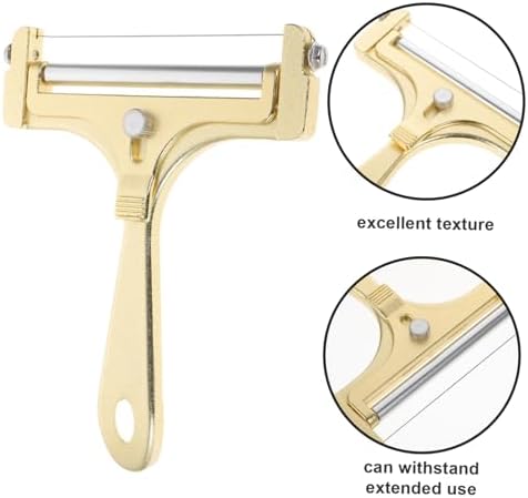 1 Set Golden Aluminum Cheese Slicer with Cutting Tools