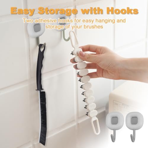 Zxbaers 3 Piece Bendable Cleaning Brushes Set