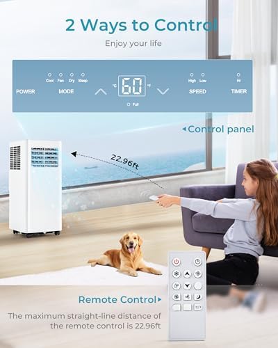 EUHOMY 8000 BTU Portable AC Unit 3 in 1