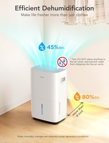 GoveeLife Dehumidifier 4500 Sq Ft Smart Auto Humidity Control