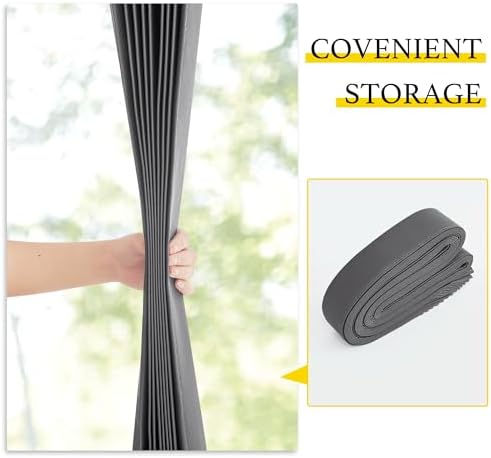 NICETOWN Blackout Door Curtain Panel with Hooks