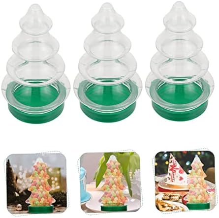 6Pcs Christmas Tree Shape Candy Jars for Sweets and Party Favors