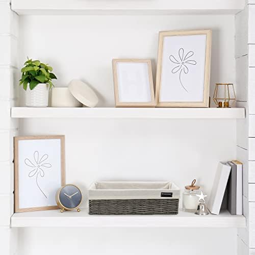 Brookstone Wicker Storage Basket Organizer