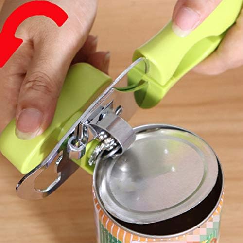 KELINFONG Heavy Duty Stainless Steel Manual Can Opener with Bottle Opener