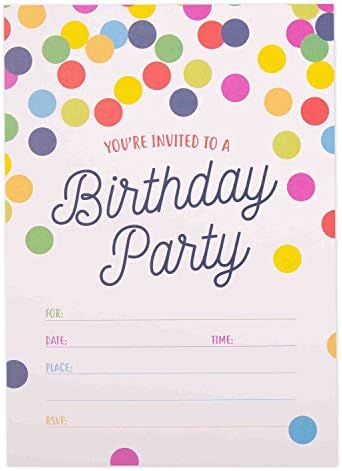 GSM Brands Birthday Party Invitations 20 Cards Envelopes