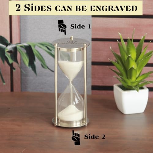 Personalized Engraved Hourglass Sand Timer Gift for Anniversaries Birthdays