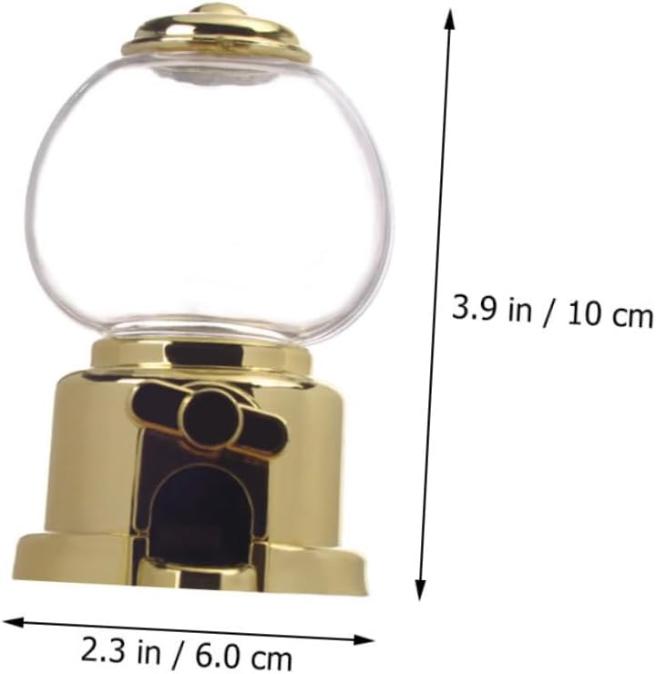 Healifty 8pc Manual Gumball Machine Candy Dispenser