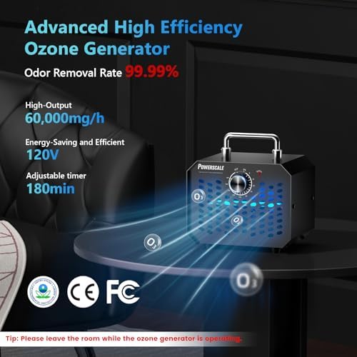 PowerScale Ozone Generator 60000 mg H Black