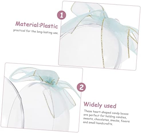 PRETYZOOM 6pcs Clear Egg Shaped Candy Holder for Easter Party Favors