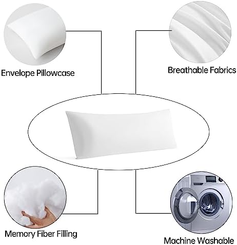 BedTreat Full Body Pillow Insert for Adults - Soft and Fluffy