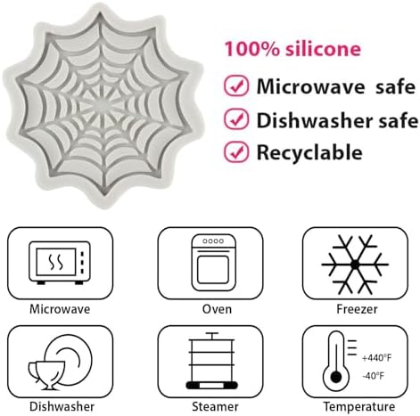 Spider Web Silicone Fondant Mold for Cake Decor