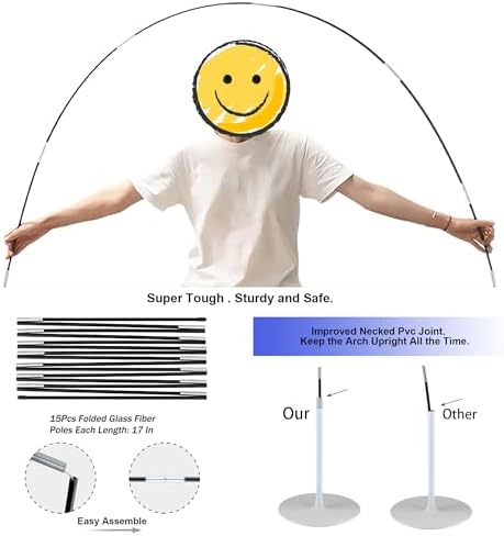Kaiyun 10 Ft Wide 9 Ft Tall Balloon Arch Kit