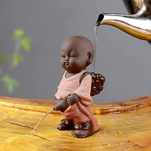 Sculpture Tabletop Statue Tea Pet Buddha Statue Little Monk Ornament