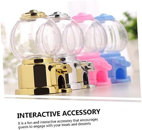 4pcs Manual Gumball Machine Candy Dispenser for Parties and Events