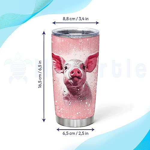 Hyturtle Custom Name Stainless Steel Tumbler 20oz With Lid