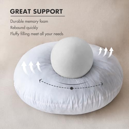 MIULEE 20 Inch Memory Foam Pillow Insert