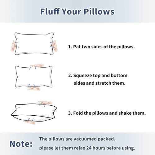 Pro Goleem Small Travel Pillow 11x6x25 Navy Blue