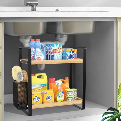 LEMIKKLE Bathroom Counter Organizer with Basket
