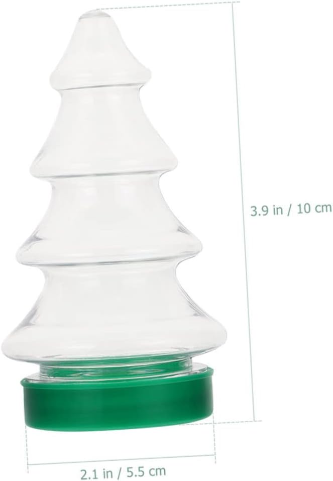 6Pcs Christmas Tree Shape Candy Jars for Sweets and Party Favors