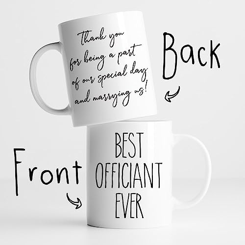 FALJIOK Best Officiant Ever Coffee Mug 11oz