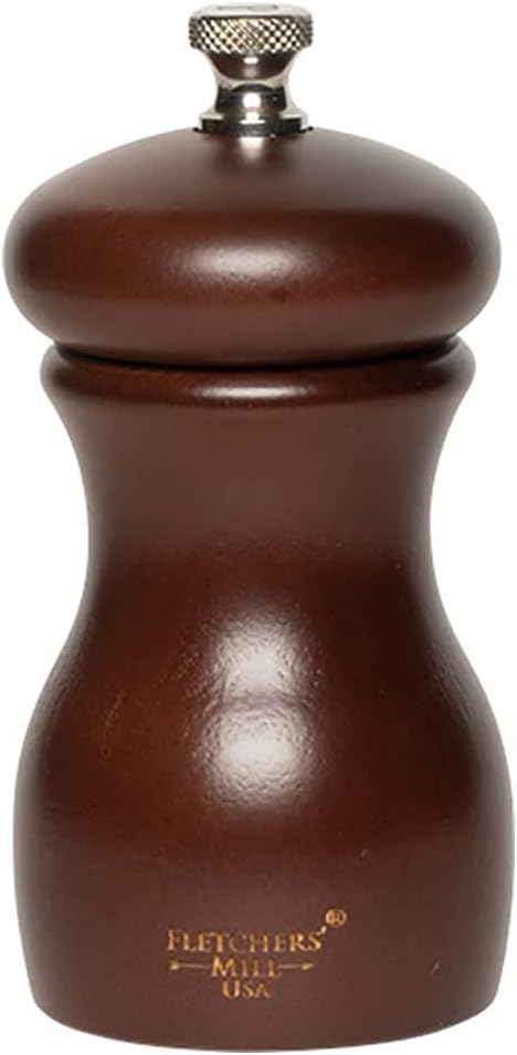Fletchers Mill Marsala Salt Mill Walnut 4 Inch Adjustable