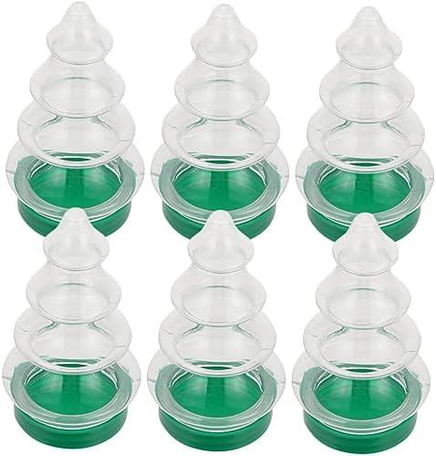 Jojofuny 6Pcs Christmas Candy Jar for Parties and Gifts