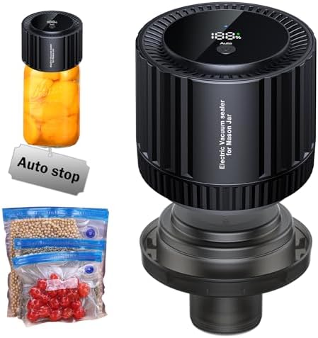 LYCHL 2 in 1 Electric Vacuum Sealer Kit for Mason Jars
